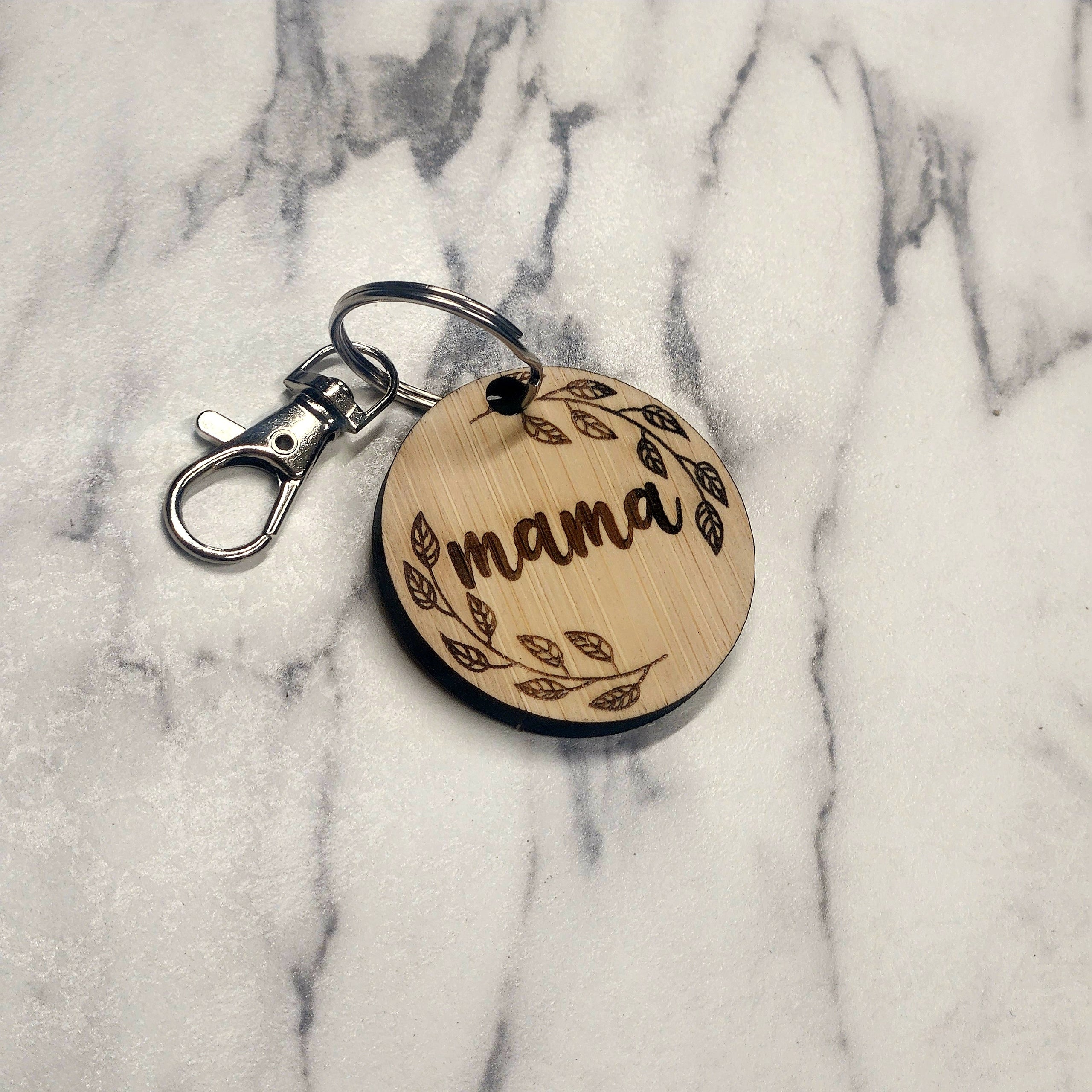 Mama Keychain Saltwater Planks Quality Custom Signs and Decor